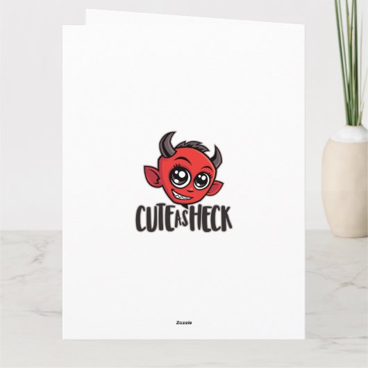 Cute as Heck Devil Karte (Rückseite)