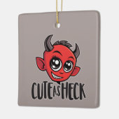 Cute as Heck Devil Keramikornament (Links)