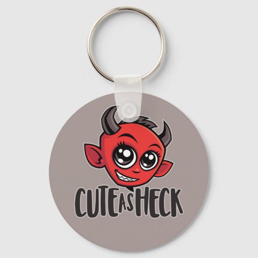 Cute as Heck Devil Schlüsselanhänger (Vorderseite)