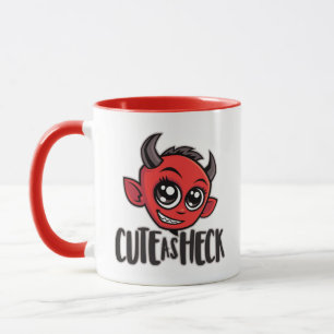 Cute as Heck Devil Tasse