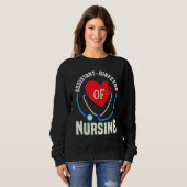 Cute Assistant Director of Nursing Heart Stethosco Sweatshirt (Vorne ganz)