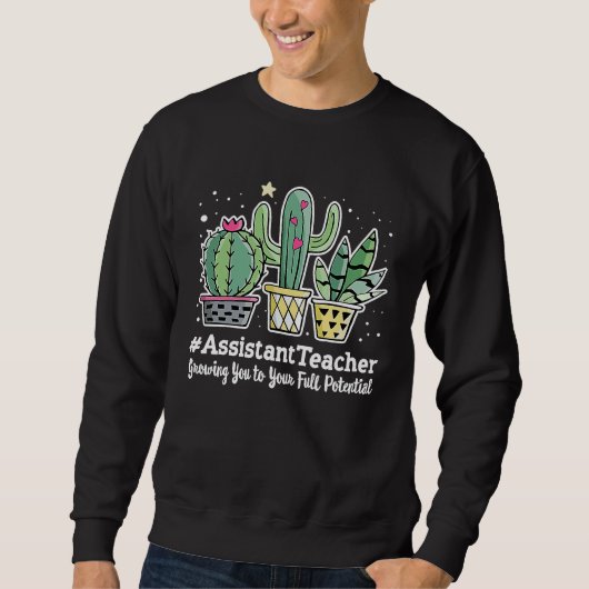 Cute Assistant Teacher Appreciation Week Back to S Sweatshirt (Vorderseite)