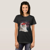 Cute Astro Space Cat In Universe T-Shirt (Vorne ganz)