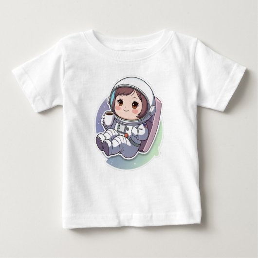 Cute Astronaut Baby T-shirt (Vorderseite)