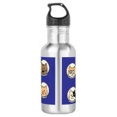 Cute Astronaut Cat Bottle With Name Edelstahlflasche (Rückseite)