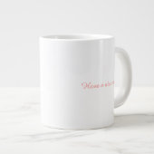 Cute Astronaut Cat Custom Photo Mug Jumbo-Tasse (Vorderseite Rechts)