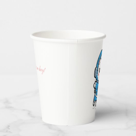 Cute Astronaut Cat Pappbecher (Rechts)