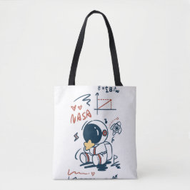 Cute Astronaut Space Cartoon Tote Bag Tasche