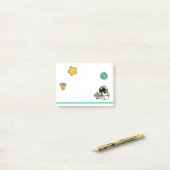 Cute Astronaut Space Post-it Klebezettel (Auf Schreibtisch)