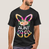 Cute Aunt Bunny Tie Dye Print Family Easter Day A T-Shirt (Vorderseite)