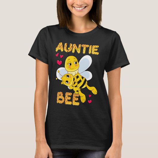 Cute Auntie Bee Mother's Day Beekeeper Matching Fa T-Shirt (Vorderseite)