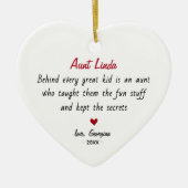 Cute auntie personalized keepsake  keramik ornament (Vorne)