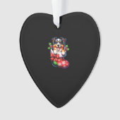 Cute Australian Shepherd Christmas Stocking Classi Ornament (Vorderseite)