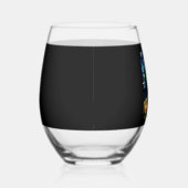 Cute Australian Shepherd Dog Halloween Jack O Lant Weinglas Ohne Stiel (Rechts)