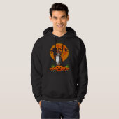 Cute Australian Shepherd Dog Witch Pumpkin Hallowe Hoodie (Vorne ganz)