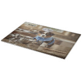Cute Australian Shepherd Personalized Schneidebrett (Ecke)