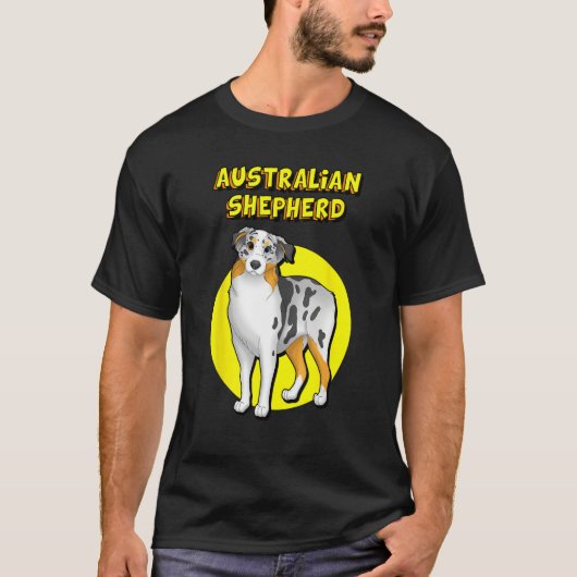 Cute Australian Shepherd T-Shirt (Vorderseite)
