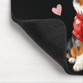 Cute Australian Shepherd Valentine Heart Valentine Mousepad (Ecke)
