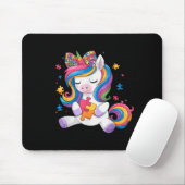 Cute Autism Awareness Toddler Girl Bow Unicorn Puz Mousepad (Mit Mouse)