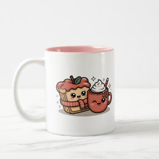 Cute Autumn Girl Coffee Mug Zweifarbige Tasse