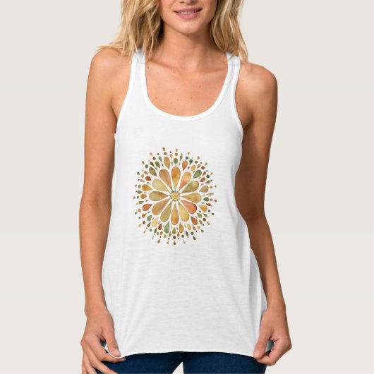 Cute autumn season colored circle of autum tank top (Vorderseite)