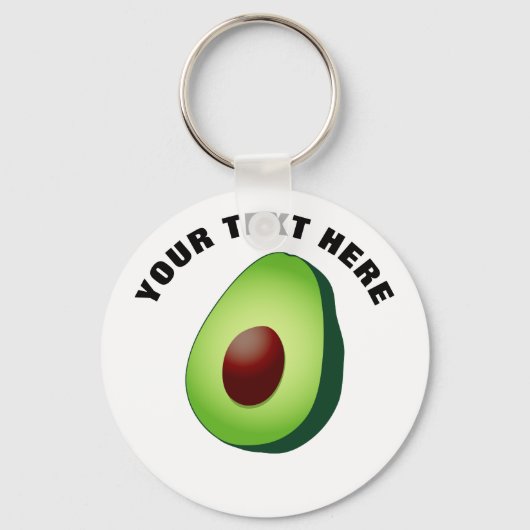 Cute avocado fruit custom round button keychains schlüsselanhänger (Vorderseite)