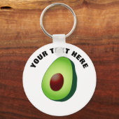 Cute avocado fruit custom round button keychains schlüsselanhänger (Vorderseite)