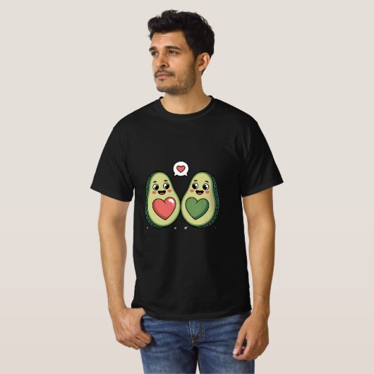 Cute Avocado Love T-Shirt (Vorne ganz)