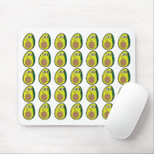 Cute Avocado Mouse Pad - Fruit Desk Accessory Mousepad (Mit Mouse)
