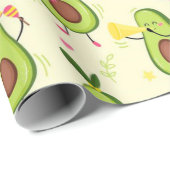 Cute Avocado Pattern  Geschenkpapier (Rolleneckpunkt)