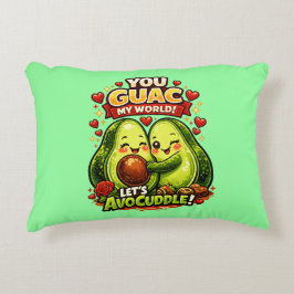 Cute Avocado Valentine’s Love Design, kawaii Love Dekokissen