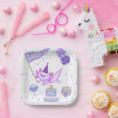 Cute axolotl birthday pappteller (Party)