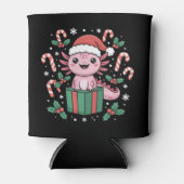 Cute Axolotl Christmas Animal Amphibian Holiday Dosenkühler (Vorderseite)