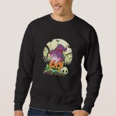 Cute Axolotl Halloween Costume Pumpkin Pastel Goth Sweatshirt (Vorderseite)
