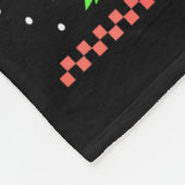 Cute Axolotl I Love Christmas A-lotl Xmas Hat Sant Fleecedecke (Ecke)