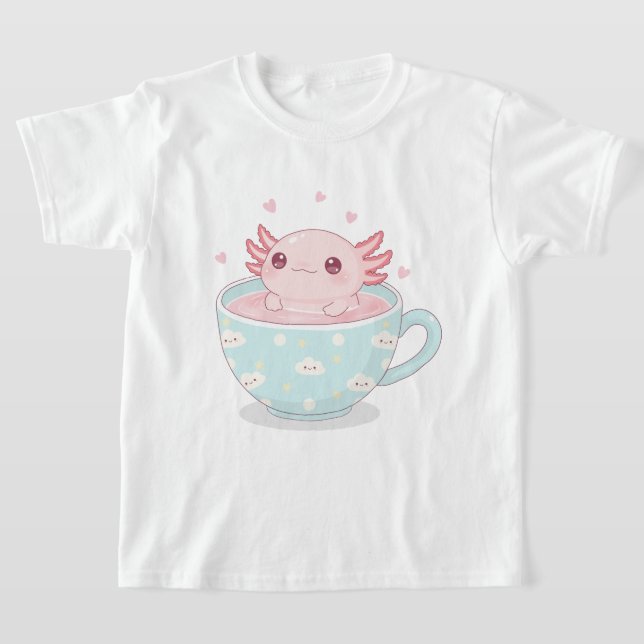 Cute axolotl in a cup T-Shirt (Ablage )