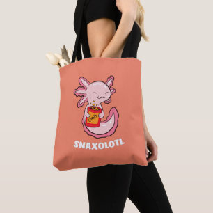Cute Axolotl Lover Snaxolotl Kawaii Axolotl Food T Tasche