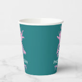 Cute Axolotl Pink Salamander Birthday Party Pappbecher (Links)
