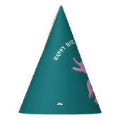 Cute Axolotl Pink Salamander Birthday Party Partyhütchen (Links)