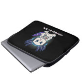 Cute Axolotl Playing Console Video Games Laptopschutzhülle (Vorne Knopf)