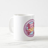 Cute Axolotl Roller Skating Skate A Lotl Funny Pun Kaffeetasse (Vorderseite Links)