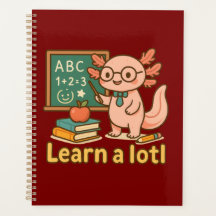 Cute Axolotl Teacher T-Shirt | Learn a Lotl Kawaii