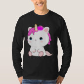 Cute Axolotl Unicorn Cat Illustration T-Shirt (Vorderseite)