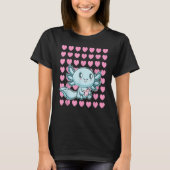 Cute Axolotl Valentine's Day I Love You Alotl Walk T-Shirt (Vorderseite)