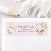 Cute Baby Animals Maskus Cute Return Address (Insitu)