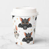 Cute Baby Bats Halloween Paper Cups Pappbecher (Rückseite)