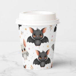 Cute Baby Bats Halloween Paper Cups Pappbecher