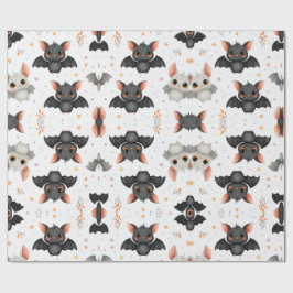 Cute Baby Bats Halloween Wrapping Paper Geschenkpapier
