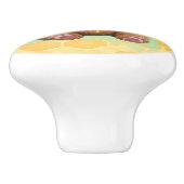 Cute Baby Bear Cup eating Honey Keramikknauf (Seitenansicht)