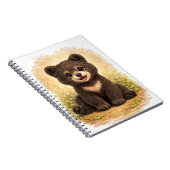 Cute Baby Bear Spiral Notebook Kawaii Notizblock (Rechte Seite)